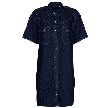 textil Dam Korta klänningar Levi's ELOWEN WESTERN DRESS Indigo