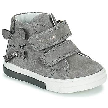 Skor Flickor Höga sneakers Primigi BABY GLITTER Grå