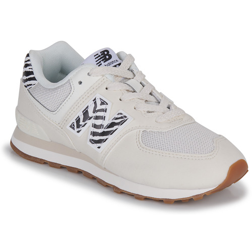 Skor Flickor Sneakers New Balance 574 Beige / Leopard