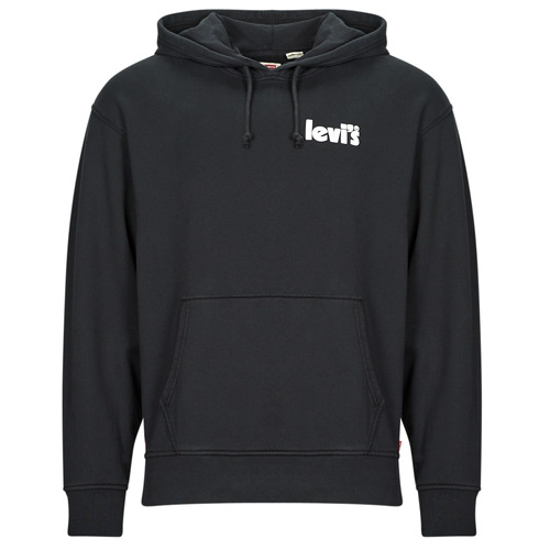 textil Herr Sweatshirts Levi's RELAXED GRAPHIC PO Svart