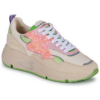 Skor Dam Sneakers Serafini MALIBU Vit / Rosa