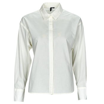 textil Dam Skjortor / Blusar Vero Moda VMMELIA LS SHIRT WVN  NOOS Vit