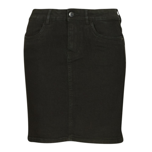 textil Dam Kjolar Vero Moda VMLUNA HR DENIM SKIRT MIX GA Svart