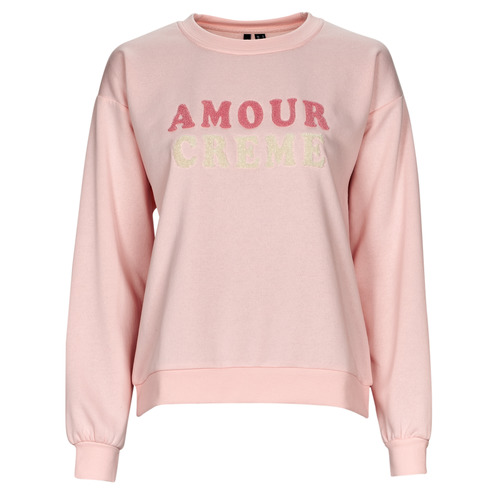 textil Dam Sweatshirts Vero Moda VMROMA LS O-NECK SWEAT LCS Rosa / Blek