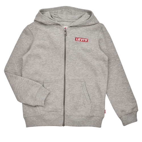 textil Pojkar Sweatshirts Levi's LVN BOXTAB FULL ZIP HOODIE Grå