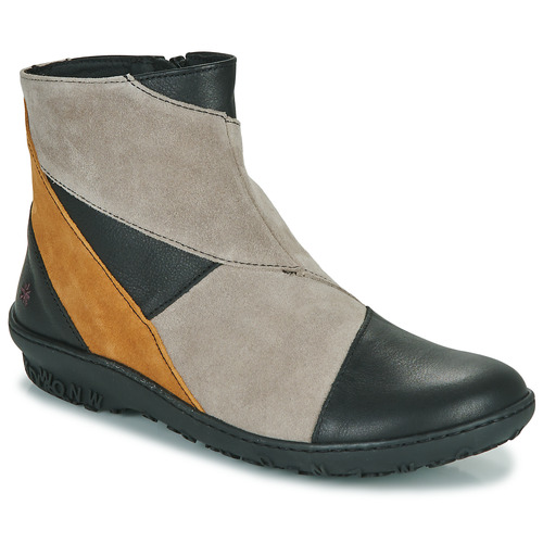 Skor Dam Boots Art ANTIBES Svart / Beige