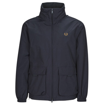 textil Herr Vindjackor Fred Perry PATCH POCKET ZIP THROUGH JKT Marin