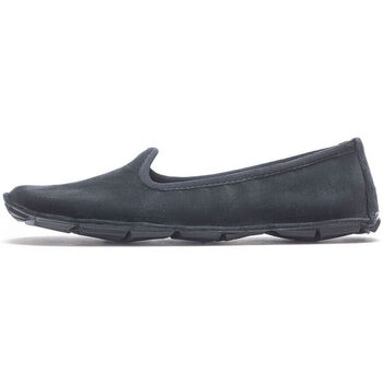 Skor Dam Loafers Vibram Fivefingers ONE QUARTERER VELVET BLACK Svart