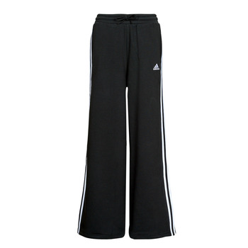 textil Dam Joggingbyxor Adidas Sportswear 3S FT WIDE PT Svart / Vit