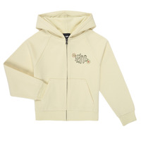 textil Flickor Sweatshirts Vans BUTTERFLY COCOON ZIP HOODIE ALMOND Gul