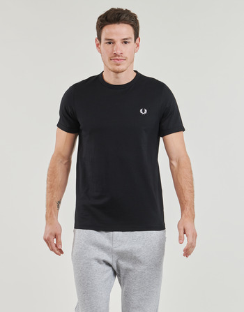 textil Herr T-shirts Fred Perry RINGER T-SHIRT Svart