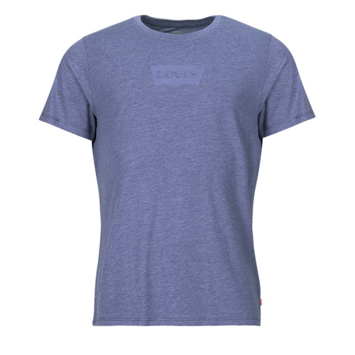 textil Herr T-shirts Levi's GRAPHIC CREWNECK TEE Blå