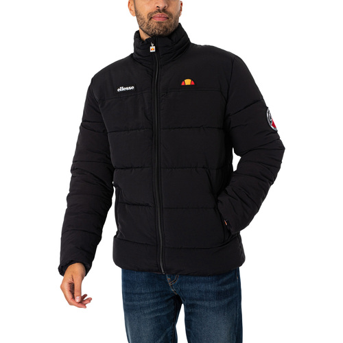 textil Herr Sweatjackets Ellesse Nebula vadderad jacka Svart