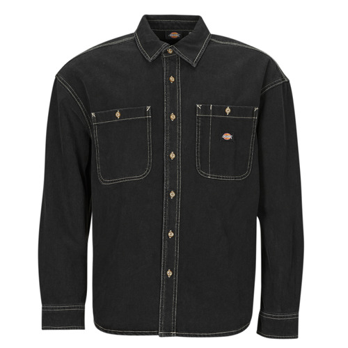 textil Herr Långärmade skjortor Dickies HOUSTON LS SHIRT Svart