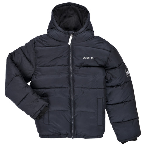 textil Pojkar Täckjackor Levi's LVB CORE PUFFER Svart