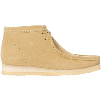 Skor Herr Loafers Clarks Wallabee stövlar i mocka Beige