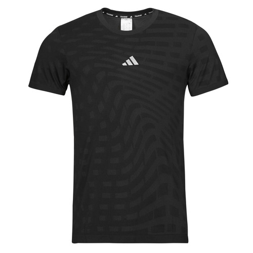 textil Herr T-shirts adidas Performance Gym+ Training Seamless T-Shirt Svart / Grå