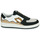 Skor Dam Sneakers Bons baisers de Paname LOULOU BLANC NOIR LEOPARD Vit / Guldfärgad / Svart