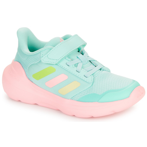 Skor Flickor Löparskor Adidas Sportswear Tensaur Run 3.0 EL C Grön / Rosa