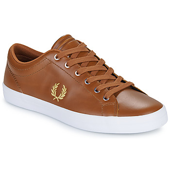 Skor Herr Sneakers Fred Perry BASELINE LEATHER Cognac