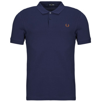 textil Herr Kortärmade pikétröjor Fred Perry PLAIN Marin