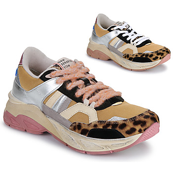 Skor Dam Sneakers Serafini VIBE Gul / Beige / Leopard