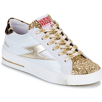 Skor Dam Sneakers Semerdjian  Vit / Guldfärgad / Leopard