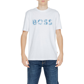 textil Herr Långärmade pikétröjor
 BOSS Te_Bossocean 10249510 01 50515997 Vit