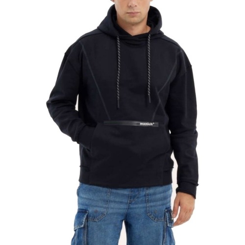 textil Herr Sweatshirts Munich HOODIE SPACE Svart