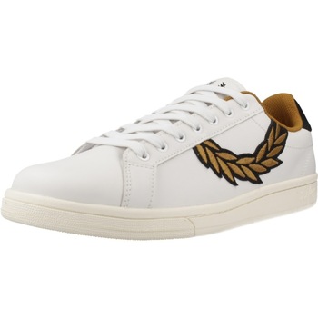 Skor Herr Sneakers Fred Perry B721 LEATHER/BRANDE Vit