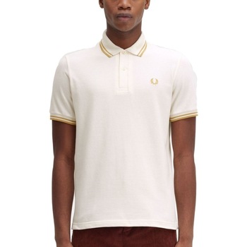 textil Herr T-shirts & Pikétröjor Fred Perry M2FP Vit