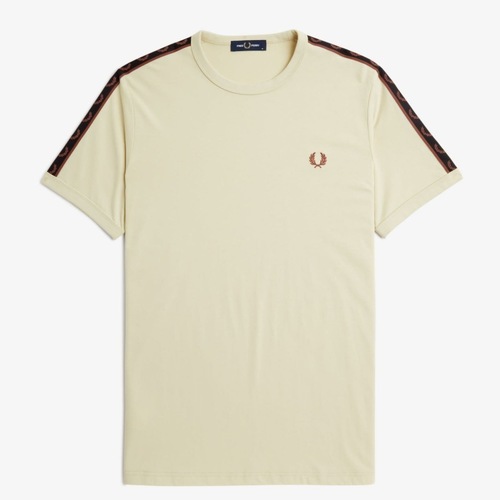 textil Herr T-shirts & Pikétröjor Fred Perry M4613FP Beige