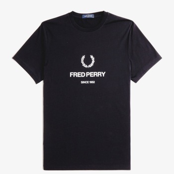 textil Herr T-shirts & Pikétröjor Fred Perry M8588FP Svart