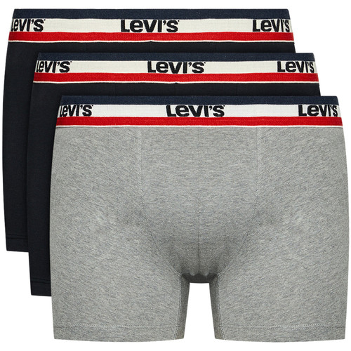 Spodnje perilo Moški Boksarice Levi's Boxer 3 Pairs Briefs Črna