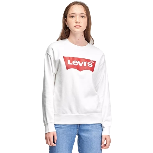 Oblačila Ženske Športne jope in jakne Levi's Graphic Standard Crew Hoodie Bela