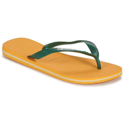 Čevlji  Japonke Havaianas BRASIL LOGO Rumena / Zelena