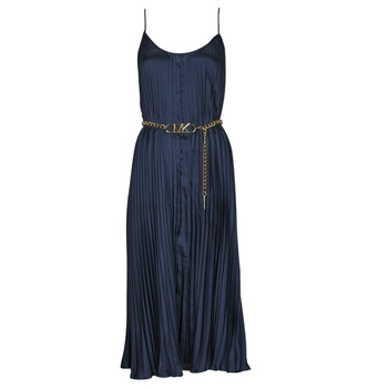 Oblačila Ženske Dolge obleke MICHAEL Michael Kors PLEATED SLIP MIDI DRESS         