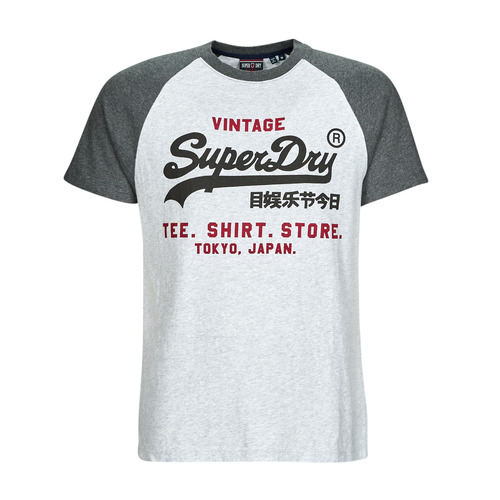 Oblačila Moški Majice s kratkimi rokavi Superdry VINTAGE VL HERITAGE RGLN TEE Siva