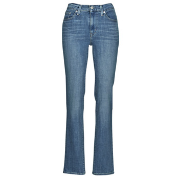 Oblačila Ženske Jeans straight Levi's 724 HIGH RISE STRAIGHT Modra