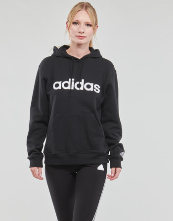 Oblačila Ženske Puloverji Adidas Sportswear LIN FT HD Črna