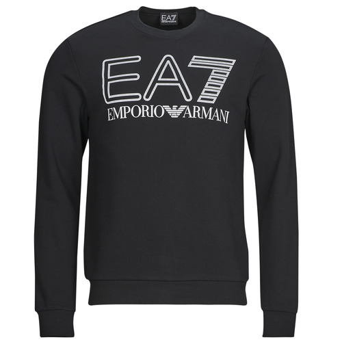 Oblačila Moški Puloverji Emporio Armani EA7 LOGO SERIES SWEATSHIRT Črna