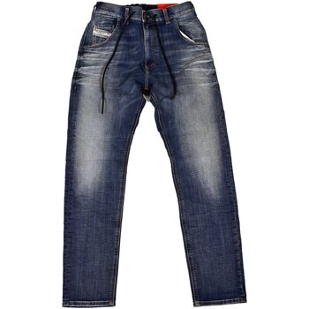 Oblačila Moški Jeans straight Diesel KROOLEY Modra