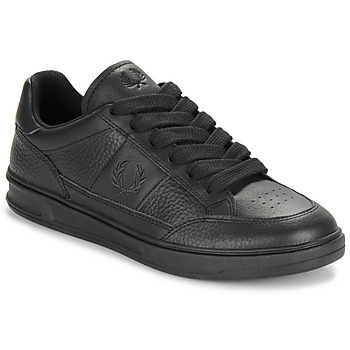 Čevlji  Moški Nizke superge Fred Perry B440 TEXTURED Leather Črna