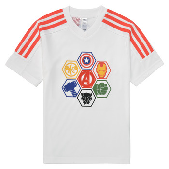 Oblačila Dečki Majice s kratkimi rokavi Adidas Sportswear LK MARVEL AVENGERS T Bela / Rdeča