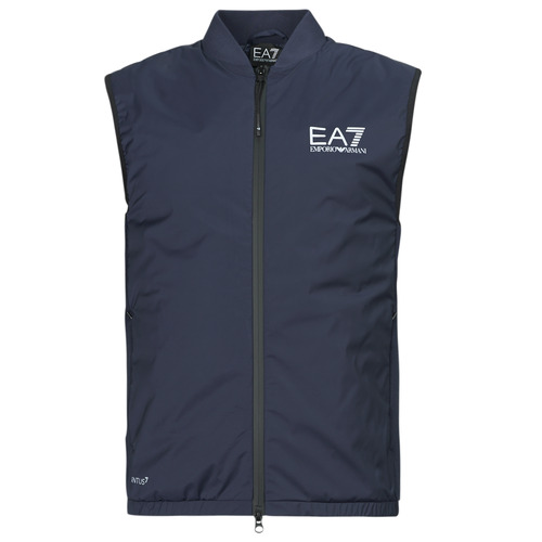 Oblačila Moški Puhovke Emporio Armani EA7 BOMBER VEST Modra