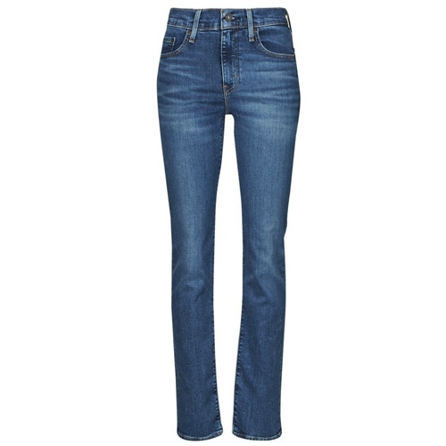 Oblačila Ženske Jeans straight Levi's 724 HIGH RISE STRAIGHT Modra