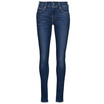 Oblačila Ženske Jeans skinny Levi's 711 DOUBLE BUTTON Modra