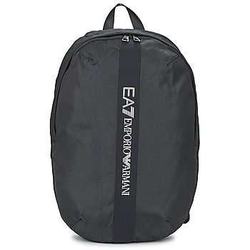 Torbice Nahrbtniki Emporio Armani EA7 TRAIN LOGO SERIES U BACKPACK Črna / Bela