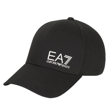 Tekstilni dodatki Moški Kape s šiltom Emporio Armani EA7 TRAIN CORE ID U LOGO CAP Črna / Bela