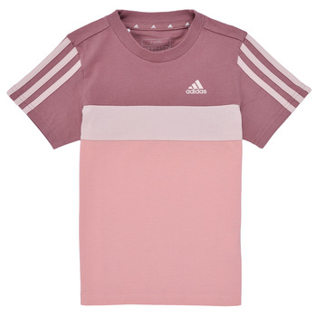 Oblačila Deklice Majice s kratkimi rokavi Adidas Sportswear Tiberio 3-Stripes Colorblock Cotton T-Shirt Rožnata